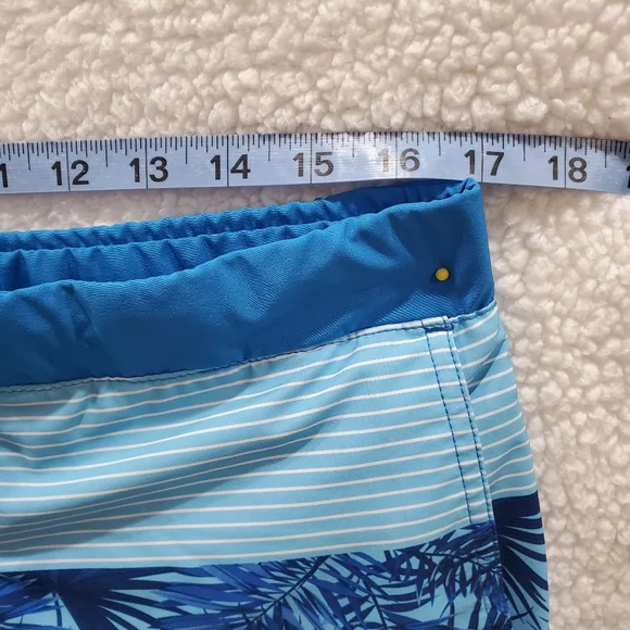 Zeroxposur Men's Medium Blue Pike Lightweight Swim Trunks Drawstring. - Picture 4 of 10
